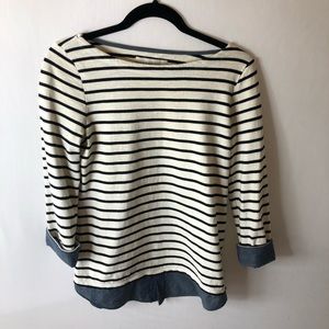 Long sleeve striped top